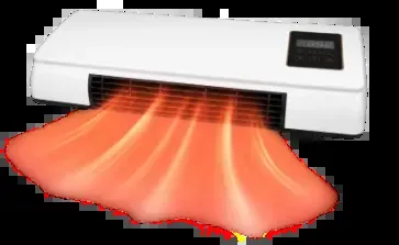 Warm airflow from the Cozy Cove Pro front vent